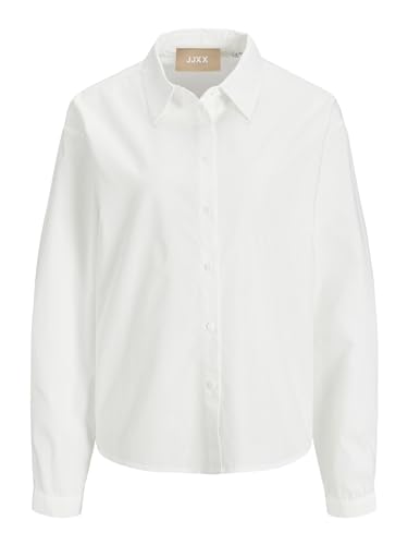 JACK & JONES JXMISSION LS RELAX SHIRT NOOS Kadın Gömlek, Beyaz, XL