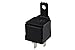 Produktbild HELLA 4RA 007 957-011 Relais, Arbeitsstrom - 24V - 4-polig - Schaltbild: S2 - Stecker: B - Schließer - Farbe: schwarz - mit Halter