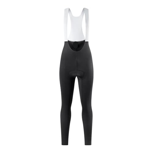 GIYXHU Culotte con Tirantes para Ciclismo Pantalones Cortos con Pechera for Ciclismo for Mujer, Mallas, Mono for Bicicleta de montaña, Tirantes for(Black Pants,S)