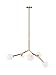 Matteo Lighting C81515AGOP Rami Pendant Chandelier Gold, Champ, Gld Leaf
