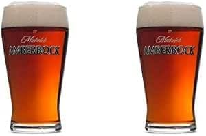 Michelob Amberbock Pint Glasses, Set of 2