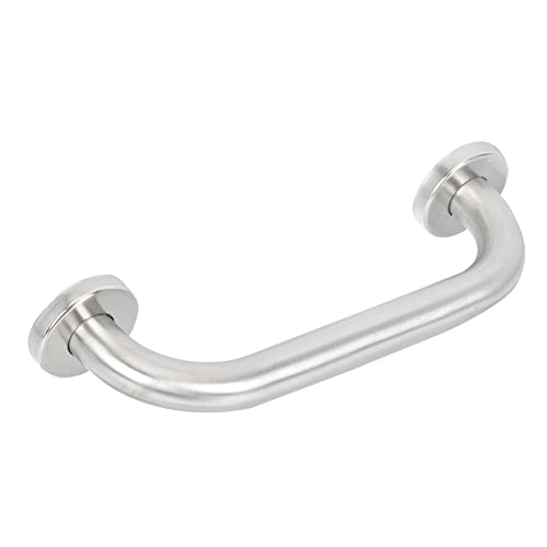 KOMBIUDA 2個 浴室の手すり トイレ用滑り止めハンドル ステンレス鋼の な手すり 高齢者のハンドル 高齢者 手すり 厚みのある 手すり グラブバー 浴槽の手すり Silver