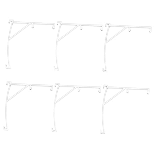 JEWEDECO 6 Piezas Clips para Verticales Clips Transparentes de Plástico Sujetadores Ocultos para Visillos Accesorios Resistentes y Duraderos para Reemplazo de Ventanas