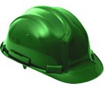Casque de sécurité vert Proforce Confort rigide cap construction builders
