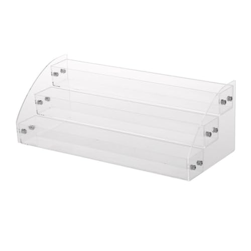 Abaodam Organizador de Esmaltes de Uñas y Pintalabios Acrílico Transparente Diseño de Múltiples Capas, Base Estable y Compacto para Maquillaje y Viaje
