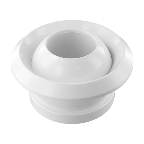 Volakebeing Diffuseur d'air rond en ABS - Réglable - Buse sphérique - Valve de ventilation circulaire de qualité commerciale pour système CVC - 75-200 mm (200Q)
