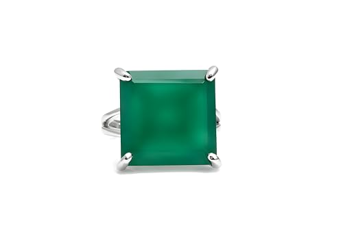Bague onyx vert argent 925 idéale du style décontracté au look chic - 3