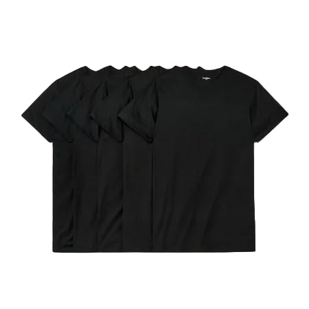 Goodfellow & Co Men s 4+1 Bonus Pack Short Sleeve Crew Neck Undershirt - (XLarge, Black)