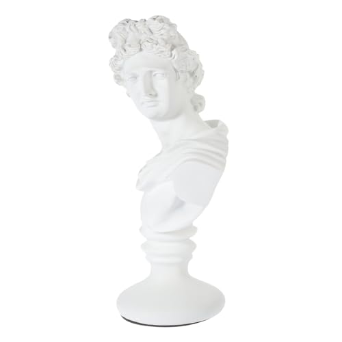QUMIIRITY Estátua de resina de busto clássico ornamento de secretária escultura de literatura para decoração e escritório para