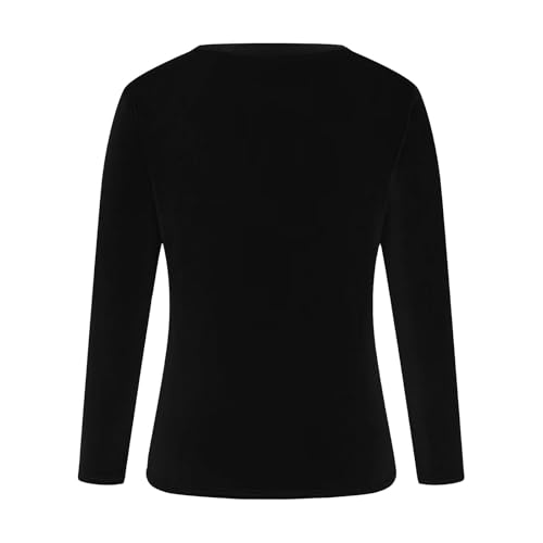 Womens Plus Size Tops Elegant V Neck Long Sleeve Warm Velvet Blouses Fall Fashion Going Out T Shirts for Teen Girls4