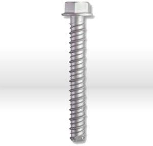 ITW Red Head - LDT-5840 - Hex Washer Screw Anchor, 5/8 in Dia. x 4 in, Steel, Electrolytic Galvanized Fastener Finish