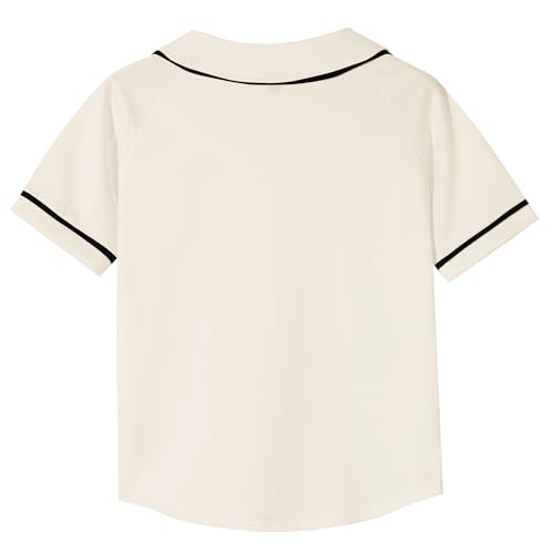 Image of Yuji Itadori Kids Baseball Jersey Button Boys Short Sleeve T-Shirts Hip Hop Fashion Casual Sports Solid Color Shirt