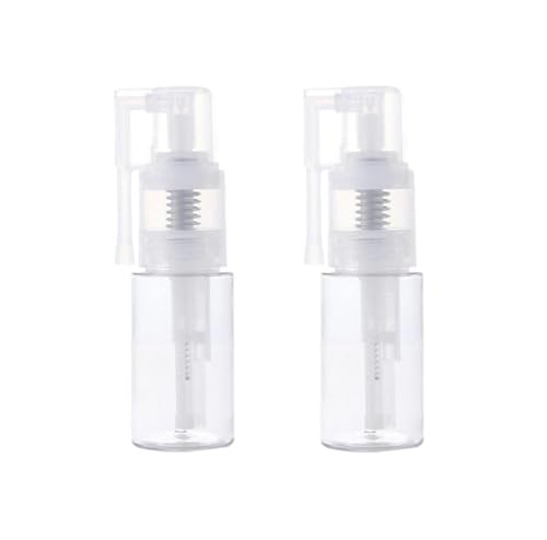 Juroicessry 2Pcs 14ml Transparent Powder Spray Bottle,Refillable Hair Fiber Applicator, Empty Powder Cosmetics Bottles,Glitter Spray Bottle Refillables Cosmetic Spray Bottles,Refillable Containers