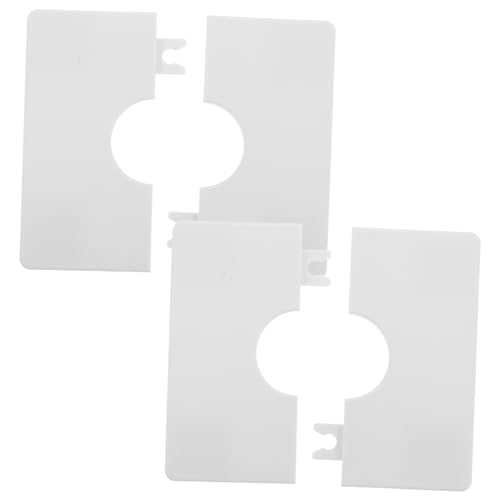 Cabilock 2Pcs Self Adhesive Square Wall Hole Cover Caps Plastic Protector for Air Conditioner Decorative Wall Vent DIY Drill Hole Cover