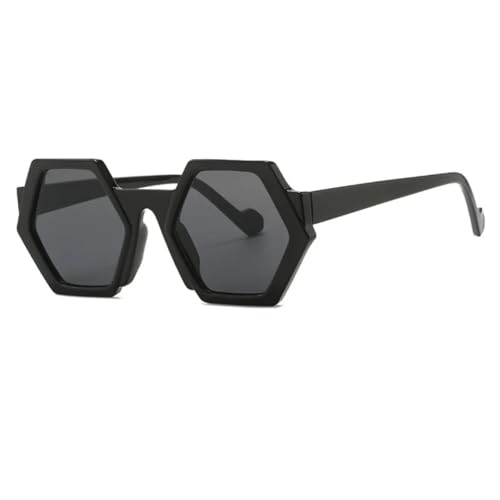 Lunettes de soleil polygonales à haute protection UV400 pour adultes