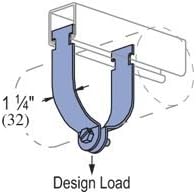 Genuine Unistrut P1428-EG 1" Thin Wall Conduit (EMT) Pipe Strut Clamp for All 1-5/8" Strut Channels