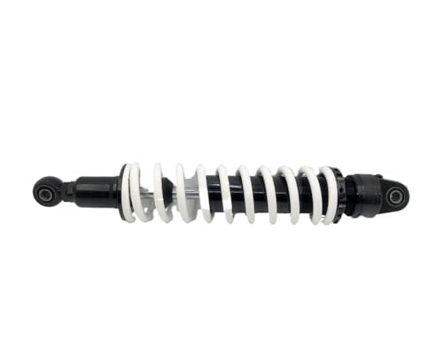Suspension moto arrière blanche 400mm avec double amortisseur mécanique
