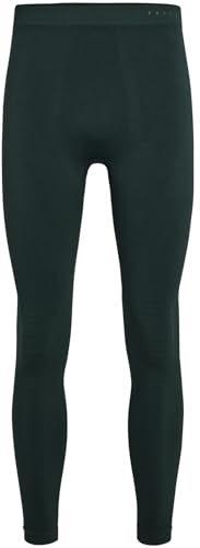 FALKE herr Baslager Underdel Maximum Warm Long M Ti funktionellt garn snabbtorkande 1 del, Grön Holly 7385 Trend, M