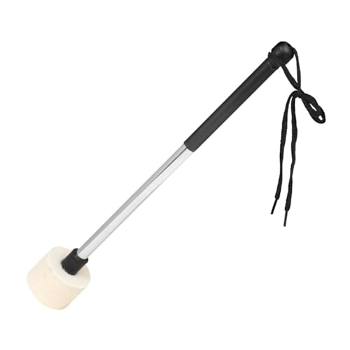 Milisten baqueta de fieltro para caja sin mango, accesorio versátil para instrumentos de percusión para músicos y bandas para sesiones en vivo y de práctica