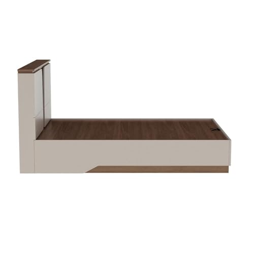 Image of Wakefit Bed | 3 Yr Warranty | Bed Queen Size, Comes with Hydraulic Storage, Noise-Free, Density: 680-750 kg /m, Termite & Borer Resistant, Fits Mattresses Up to 8 inches (Kora 78x60- Columbian Walnut)