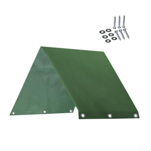 Auvent de rechange pour balancelle - Tissu Oxford 600D avec revêtement en PVC - Résistante aux intempéries - Pour toit d'aire de jeux - 109 x 228 cm - Vert