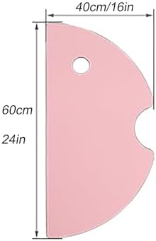 Urinal Divider Screen Panel Toilet Partition, Screen Toilet Partition, Wall-Mounted Urinal Partition for Men's Urinal, for Hotel Public Restroom Privacy (Color : Pink, Size : 1Pcs)