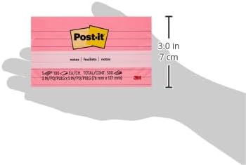 Miniatura 3 de Post-it Notas, 3 x 5 pulgadas, 5 blocs de notas adhesivas, 100 hojas por bloc, colección Poptimist, suministros escolares y productos de oficina,