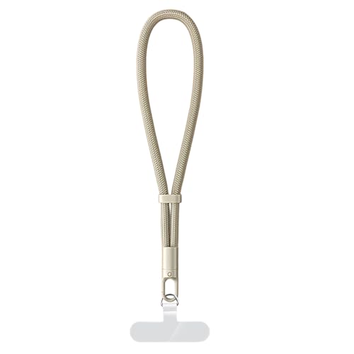 Beige Phone Wrist Strap, Lightweight and Convenient, Adjustable Mobile Phone Anti-Theft Wristband Suitable for Carrying with You When Hiking Outdoors for Office Workers Housewives Prevent Loss
