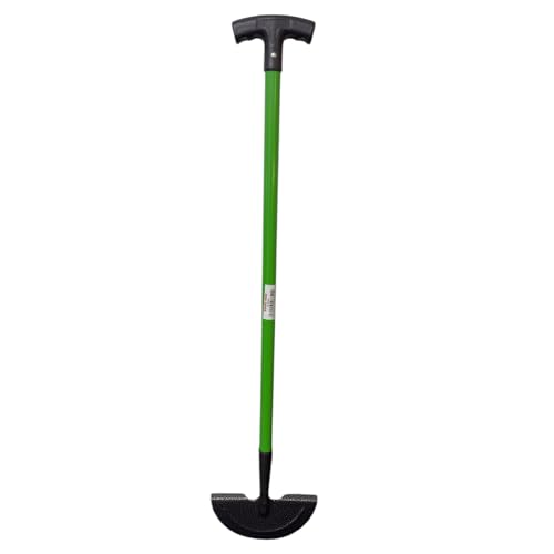 Grass Lawn Edge Border Edging T Shaped Trimming Cutter Carbon Steel Long Handle Half Moon Head Step Turf Edger Manual Gardening Tool Long 90cm