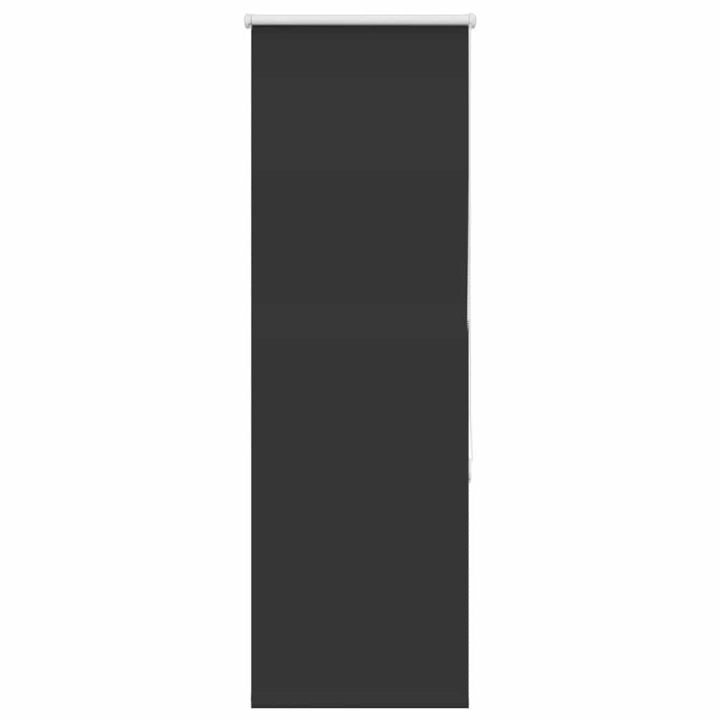 vidaXL Roller Blind Blackout Black 50x130 cm Fabric Width 45.7 cm Polyester