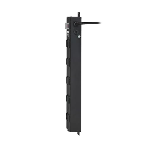 Eaton Tripp Lite Series Regleta de Energía Industrial de 10 Salidas, Metal, Opción para Montaje en Pared o Bajo Escritorio, Cable de Extensión de 15 pies, Interruptor con Cubierta, Negro (UL800CB-15) miniatura 7