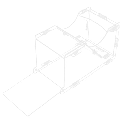 VILLFUL Dispensador Automático de Alimentos para Pequeños Roedores Comedero Transparente Resistente y Fácil de Limpiar para Cobayas y Conejos Suministro Práctico para Mascotas Pequeñas