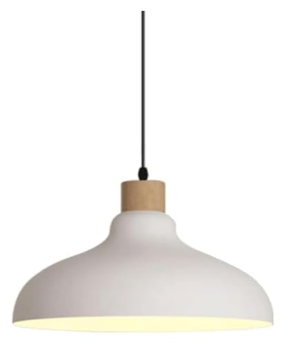 Suspension wabi-sabi blanche demi-ronde en fer au design japonais