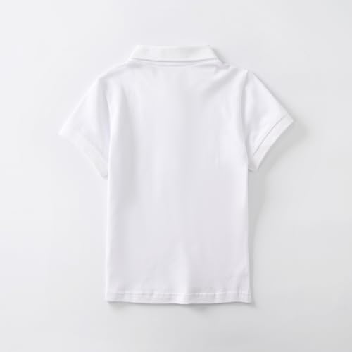 Image of Girls Polo Shirt Short Sleeve Shirt for School Uniform Polo Shirts