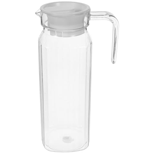 TEHAUX 耐熱素材 透明ピッチャー 水差し ジュースジャー レモン水対応 家用冷水筒 モダンデザイン テーブル映え