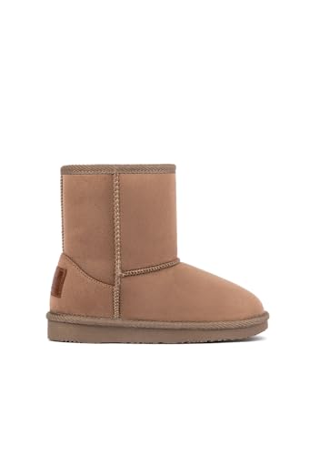 B&W Break&Walk - Botas Australianas Logo Repelente al Agua para Niños o Adultos Unisex (Taupe/Talla 39)