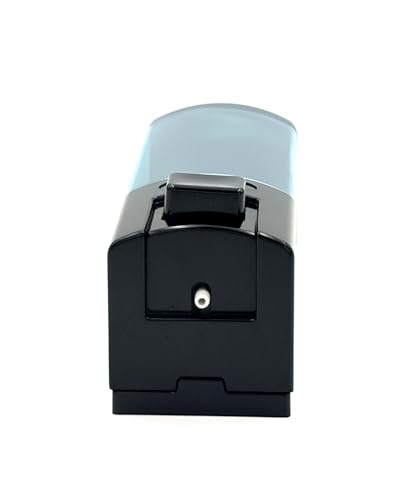 Image of BATH GURU ABS Plastic Wall Mounted Liquid Soap Dispenser for Wash Basin, for Bathroom Kitchen 460ml, Black and Clear Blue