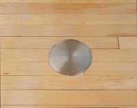 Gared 6.25 in. Dia. Indoor Volleyball Cover Plate (Chrome with Lock)