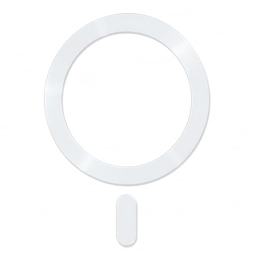 スマート良品 Mag-Safe シール Mag-Safe リング マグセーフ シール 13色 ユニバーサルリング 磁気増強 ワイヤレス充電 ガイド枠付き iPhone15/14/13/12 Samsung Galaxy対応 二枚入り (B11 ホワイト)（Amazon）