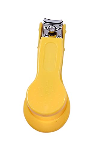 Image of Baby Scissors and Nail Clipper set /4-In-1 Baby Grooming Kit in Plastic Box Packing-Yellow