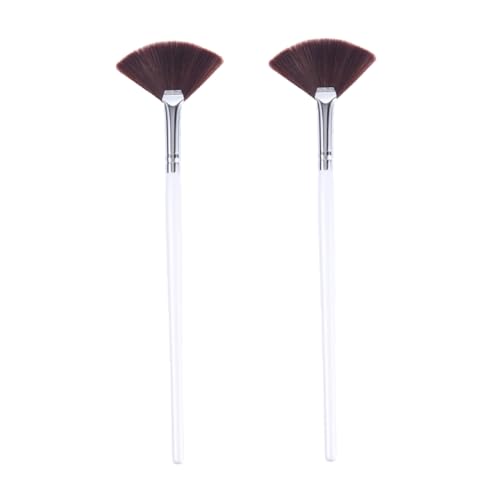 VINTORKY Facial Mask Alicator Brushes 2pcs Fan Mask Brush Set Women's Mask Applicator Facial Mud Mask Brush for Smooth Application