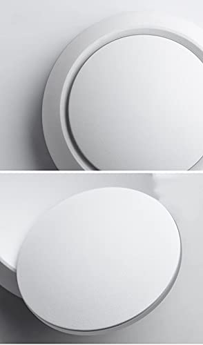 Image of Wall Light 'Eclipse', 360 Degree Rotatable Modern LED Lighting Fixture for Home and Office, Wall Mounted Lamp for Living Room, Bedroom, Hallway, Family Room Decor, 3500 Warm Light (White)
