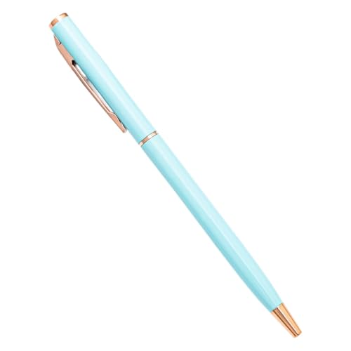 Stylo à bille fin personnalisé en métal or rose pour cadeaux d'affaires de prestige