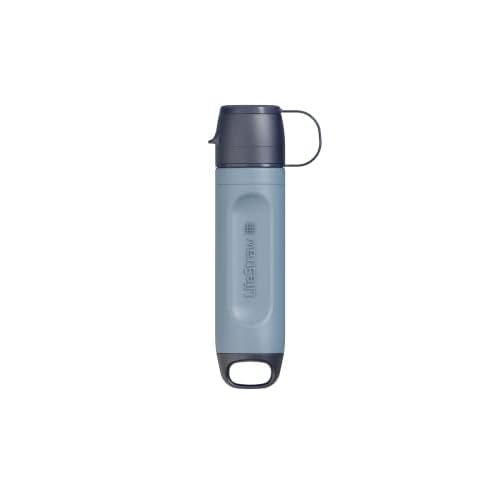 LifeStraw Peak Series – Solo personal water filter for hiking, camping, travel, survival and emergency preparedness. Removes bacteria, parasites and microplastics, Blue