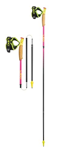 LEKI Ultratrail FX.One Superlite Trailrunningstöcke, neonpink-Neonyellow-Natural, 110CM