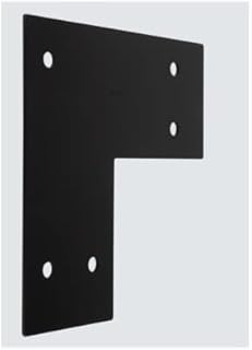 National Hardware N800-215 Indio Collection Decorative L Strap, Black, 5 x 11-1/4 x 11 1/4-In. - Quantity 4