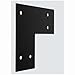 National Hardware N800-214 Indio Collection Decorative L Strap, Black, 3 x 8-1/4 x 8 1/4 in. - Quantity 8