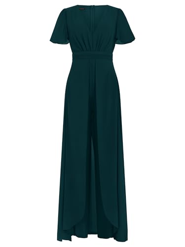 Mono APART Fashion Chiffonoverall mono largo de mujer formal sin mangas plisado