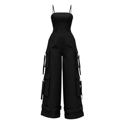 Mono de mujer elegante y holgado con múltiples bolsillos útiles 6
