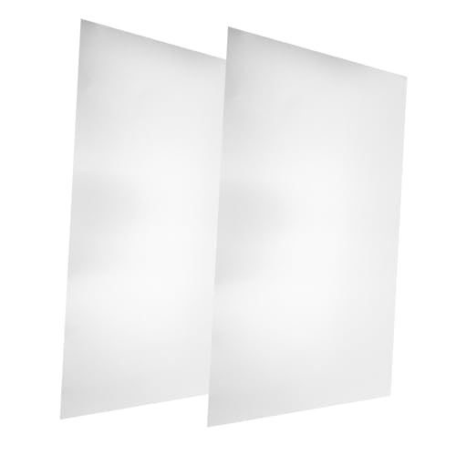 HAPINARY 2 piezas Placas de Aluminio DIY y Grabado Láser Láminas Metálicas Resistentes para Manualidades Industria Planchas Duraderas y Versátiles Color Plata